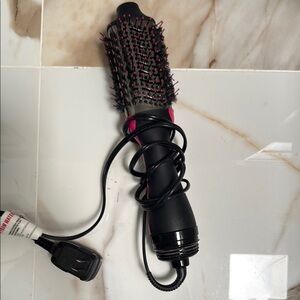 Revlon Black and Pink Hair Dryer Brush